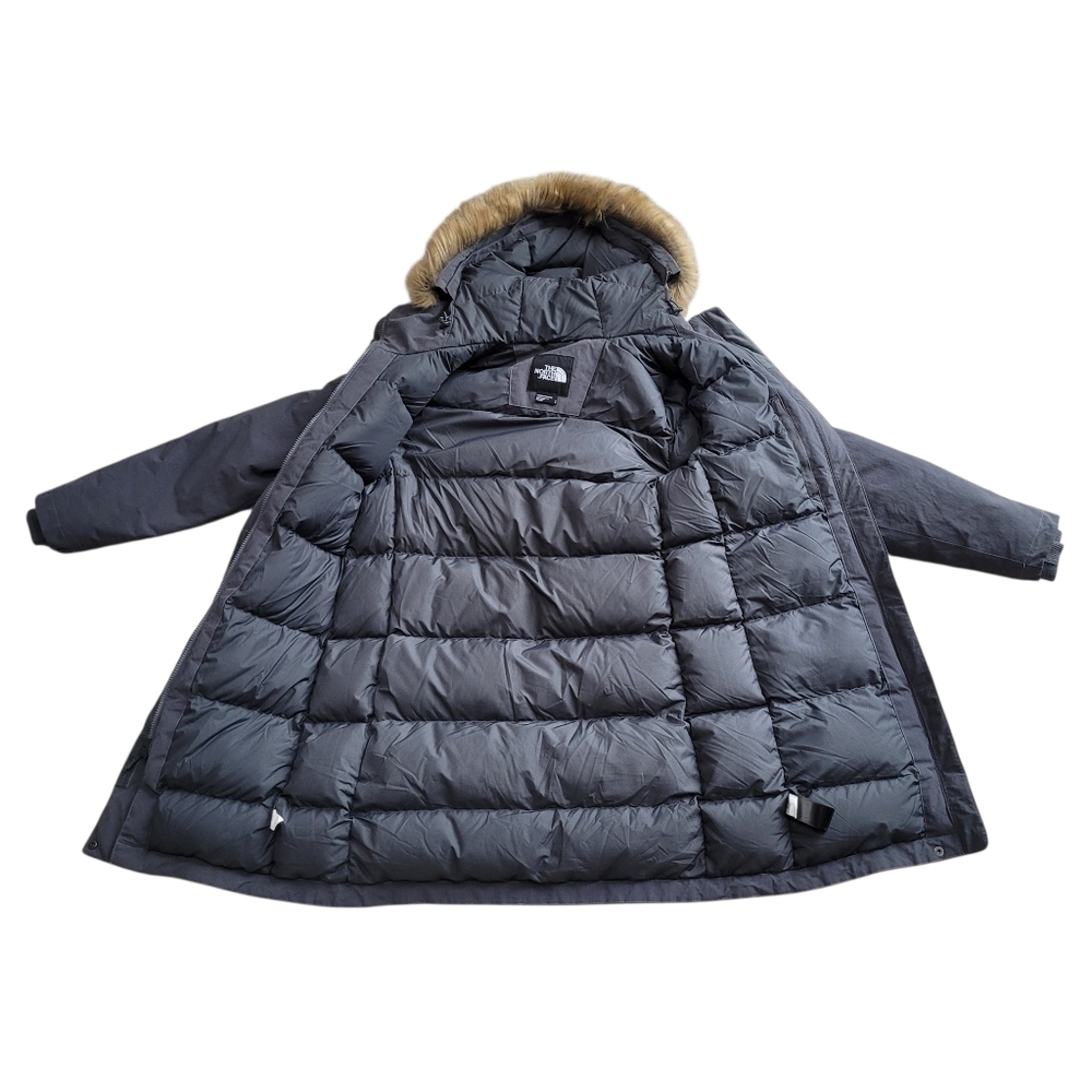 Like New The North Face Women’s 550 Down Arctic Parka Waterproof Jacket Gray S - Picture 10 of 15